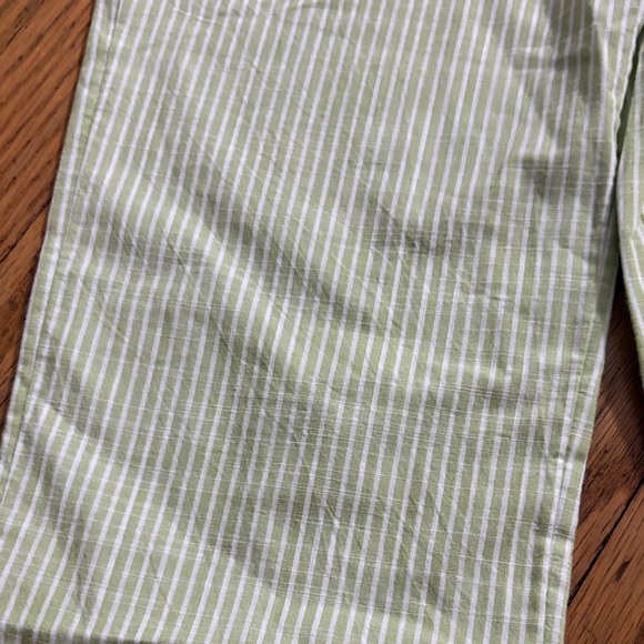 NWOT*Hanna Andersson Light Green Striped Pajama Bottoms - Picture 5 of 5